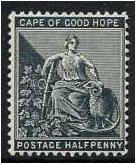 Cape of Good Hope 1884 ½d. Black. SG48.