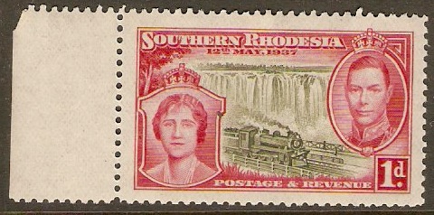 Southern Rhodesia 1937 1d Coronation Series. SG36.