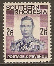 Southern Rhodesia 1937 2s.6d ultramarine and purple. SG51.