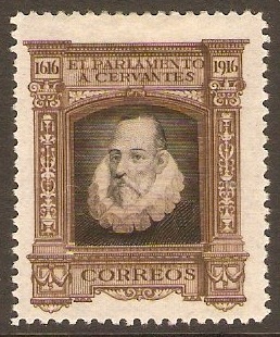 Spain 1916 Black and brown - Official stamp. SGO359