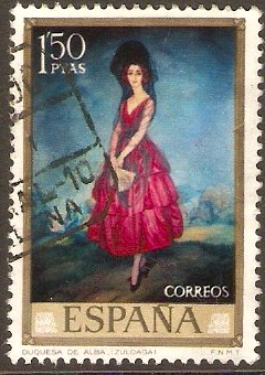 Spain 1971 1p.50 Duchess of Alba Painting. SG2079.
