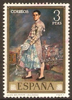 Spain 1971 3p "Juan Belmonte" Stamp. SG2081.