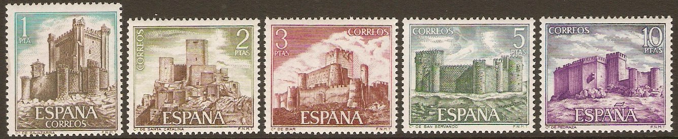 Spain 1972 Castles Set-6th. Series. SG2151-SG2155.