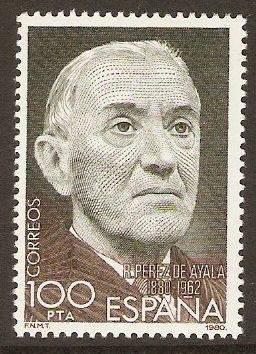 Spain 1980 100p de Ayala Commemoration Stamp. SG2624.