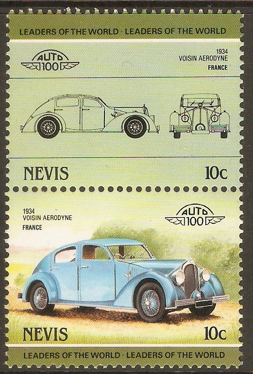 Nevis 1985 10c Automobiles (3rd.series). SG253-SG254.