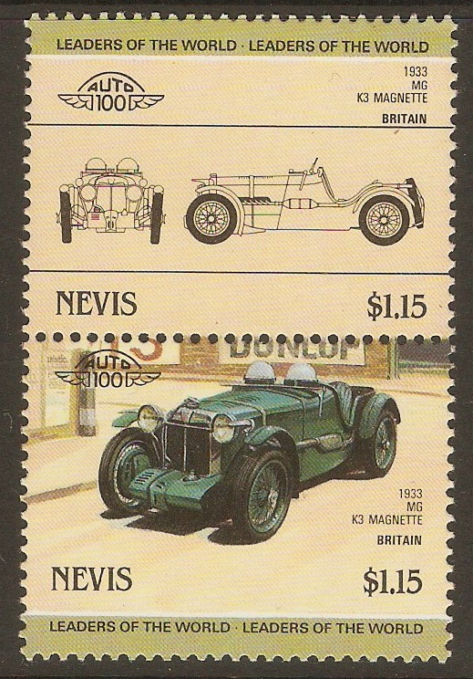 Nevis 1985 $1.15 Automobiles (4th.series). SG332-SG333.