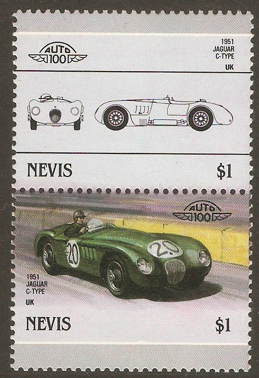 Nevis 1986 $1 Automobiles (5th.series). SG366-SG367.
