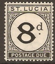 St Lucia 1933 8d Black - Postage Due. SGD6.