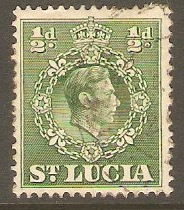 St Lucia 1938 d Green. SG128.