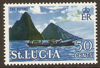 St Lucia 1964 50c QEII Definitive Series. SG208.