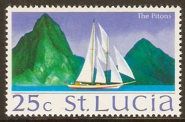 St Lucia 1970 25c Views Series. SG284.