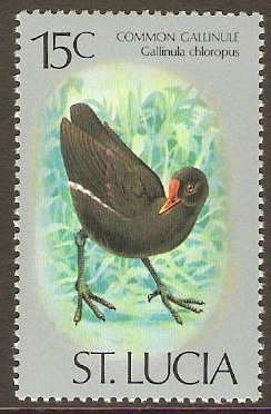St Lucia 1976 15c Birds Series. SG423.