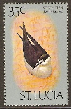 St Lucia 1976 35c Birds Series. SG425.