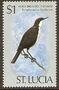St Lucia 1976 $1 Birds Series. SG427.