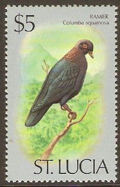 St Lucia 1976 $5 Birds Series. SG429.