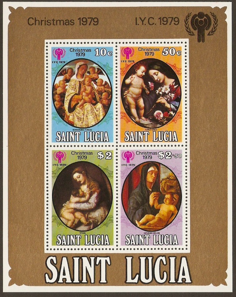 St Lucia 1979 Christmas Sheet. SGMS518.