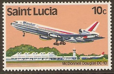 St Lucia 1980 10c Transport Series. SG538.