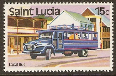 St Lucia 1980 15c Transport Series. SG539.