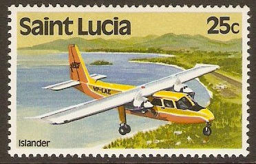 St Lucia 1980 25c Transport Series. SG541.