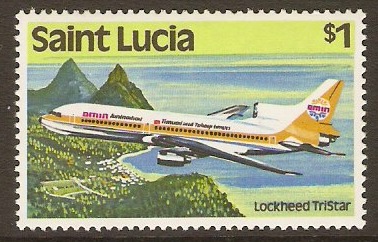 St Lucia 1980 $1 Transport Series. SG545.