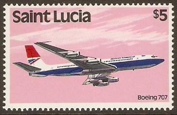 St Lucia 1980 $5 Transport Series. SG547.