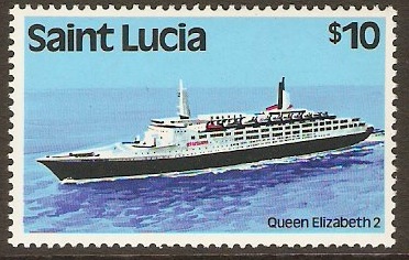 St Lucia 1980 $10 Transport Series. SG548.