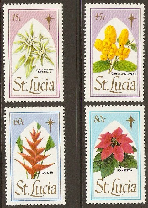 St Lucia 1988 Christmas Set. SG1008-SG1011.