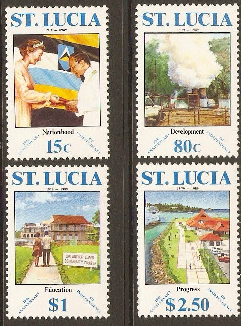 St Lucia 1989 Independence Anniversary Set. SG1013-SG1016.