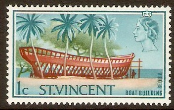 St Vincent 1965 1c "BEOUIA" Stamp. SG231.