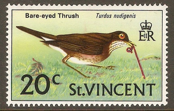 St Vincent 1970 20c Birds series. SG295.