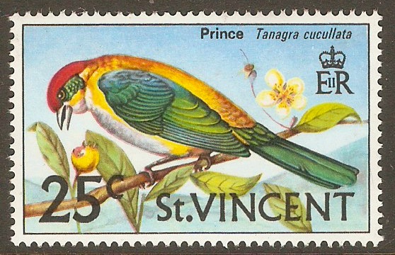 St Vincent 1970 25c Birds series. SG296.