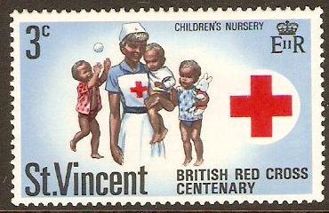 St Vincent 1970 3c Red Cross Series. SG305.