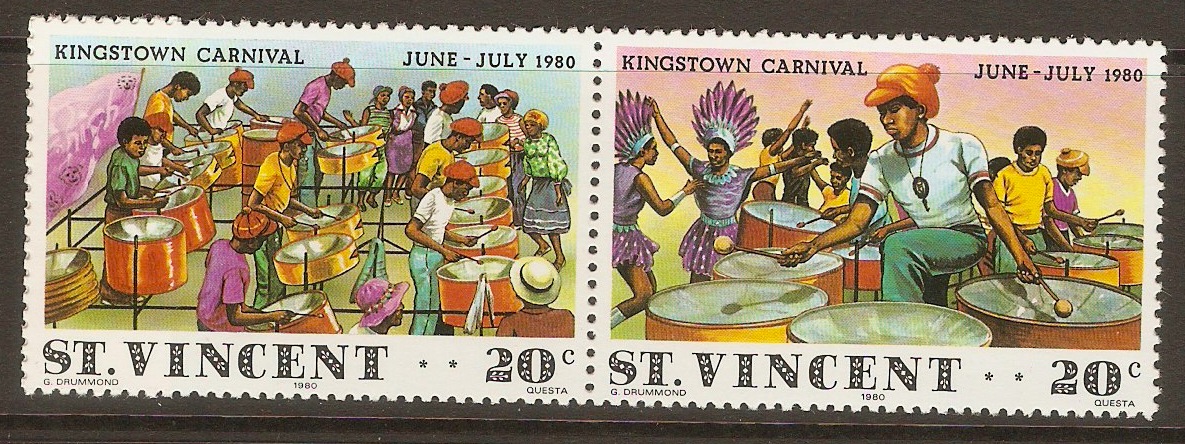 St Vincent 1980 Kingstown Carnival set. SG638-SG639.