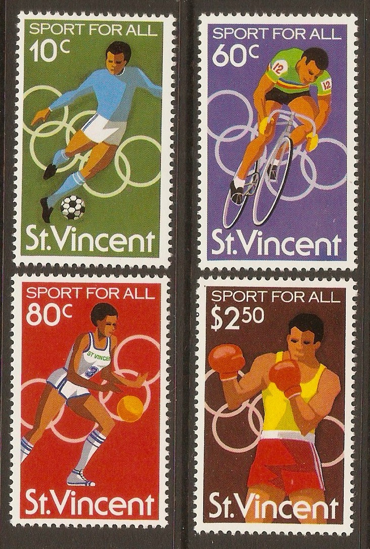 St Vincent 1980 "Sport for All" set. SG640-SG643.