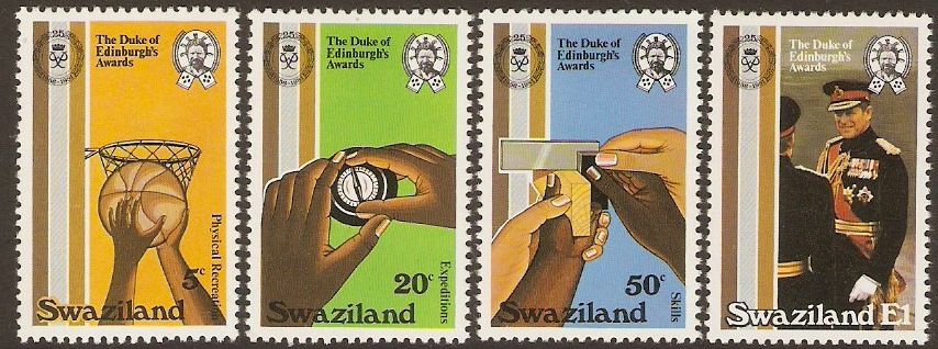 Swaziland 1981 Duke of Edinburgh Award Set. SG385-SG388.