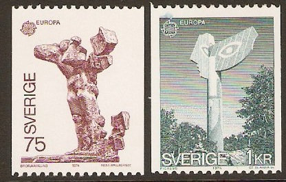Sweden 1974 Europa Stamps. SG786-SG787. - Click Image to Close