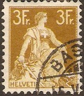 Switzerland 1908 3f pale yellow and yellow-bistre. SG246.