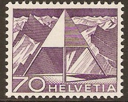 Switzerland 1949 70c Violet. SG521.