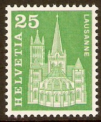 Switzerland 1960 25c Emerald. SG618.