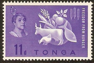 Tonga 1963 Freedom from Hunger Stamp. SG128.