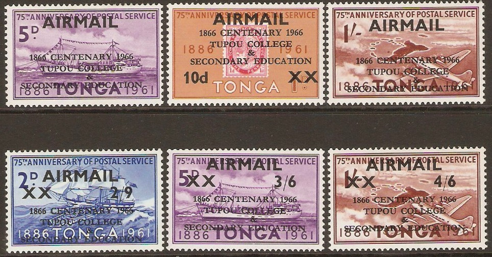 Tonga 1966 Tupou College Centenary Set. SG168-SG173.