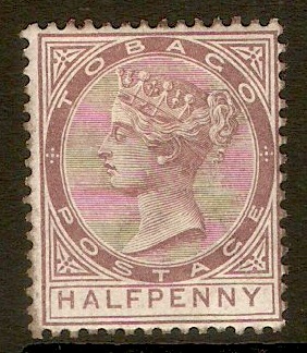 Tobago 1882 d Purple-brown. SG14.