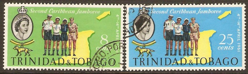 Trinidad & Tobago 1961 Scout Jamboree Set. SG298-SG299.