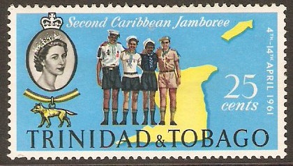Trinidad & Tobago 1961 25c Scout Jamboree Series. SG299.