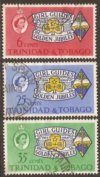 Trinidad & Tobago 1964 Girl Guides Jubilee Set. SG308-SG310.