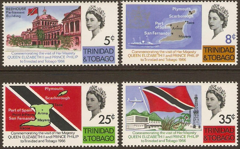 Trinidad & Tobago 1966 Royal Visit Set SG313-SG316.