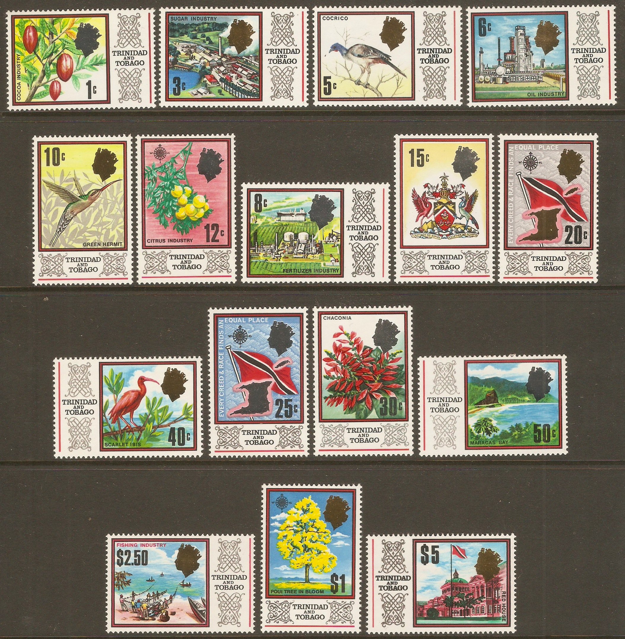 Trinidad & Tobago 1969 Cultural set. SG339-SG354.