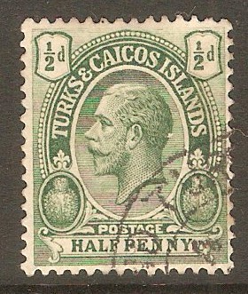 Turks and Caicos 1921 d Green. SG155.