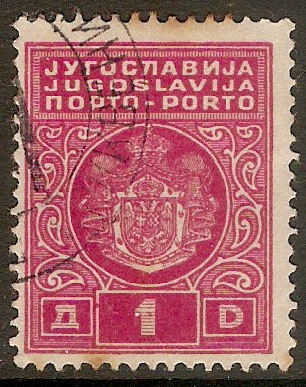 Yugoslavia 1931 1d Magenta - Postage Due. SGD260A.