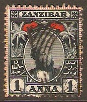 Zanzibar 1896 1a Indigo. SG157.